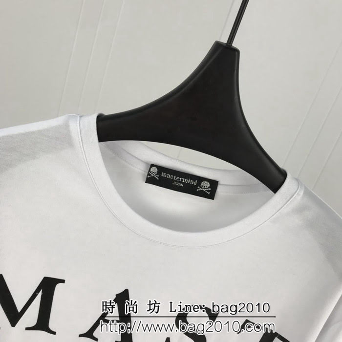 MMJ Ｍastemind world19AW早春新款 英文字母印花骷髏 純棉短袖 男女同款 ydi2159
